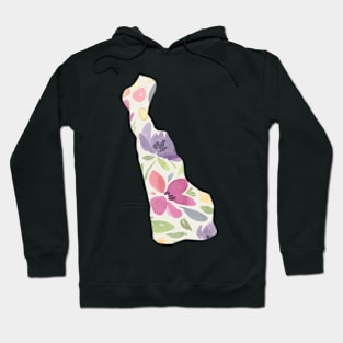 Delaware Silhouette Florals Hoodie